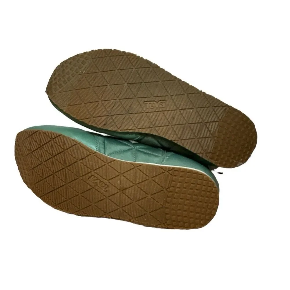 Teva Ember Mid Quilted Sneaker Boots Mens Size 7 Sage Brush Blue Nylon
